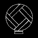 Cadre Cercle En Métal Blanc 2M – Borosino