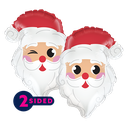 2 Alu 11" Air-fill Light Skin Santa Head Shape - Prima