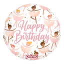 18” Rond Birthday Ballerinas - Prima