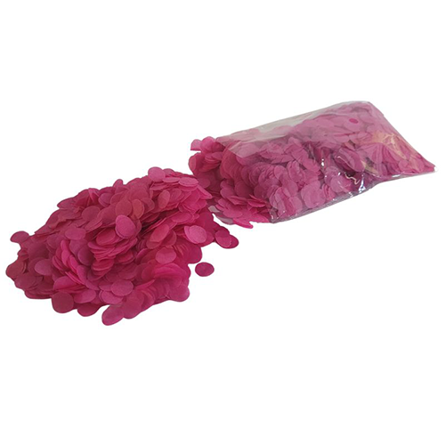 Confetti Papier 1cm Magenta Sachet 14g - Borosino