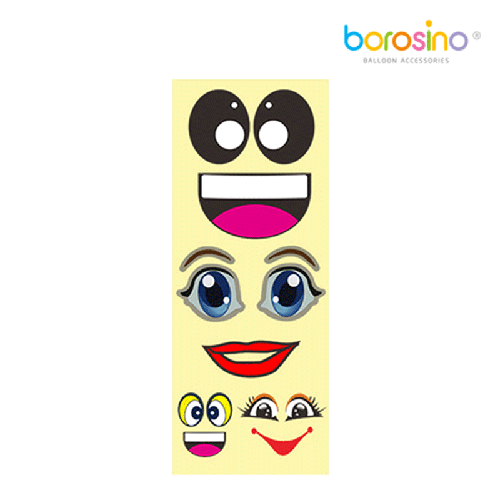 14 Stickers Yeux Et Bouches - Borosino - FDS