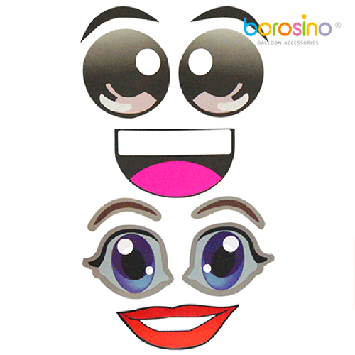 Grands Stickers Yeux Et Bouches (Homme & Femme) – Borosino - FDS