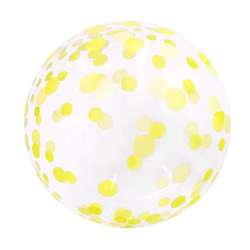 Confetti Bubble 18" Jaune