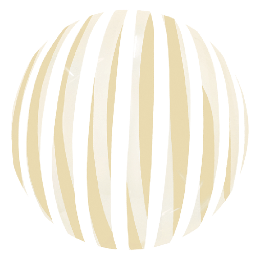 Stripe Bubble 18" Doré