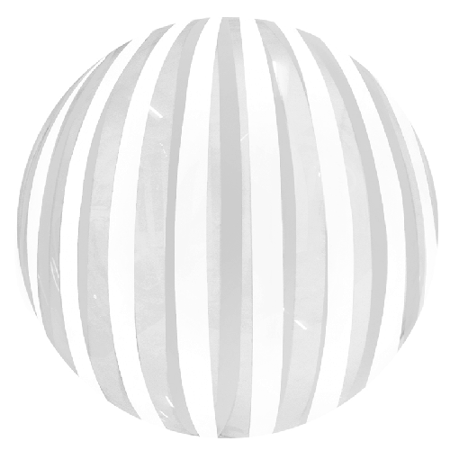 Stripe Bubble 18" Argent - FDS