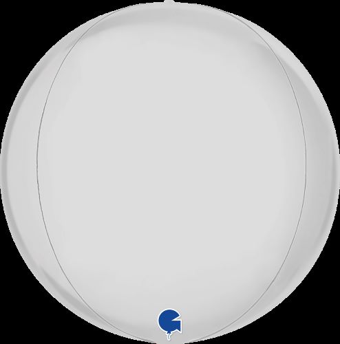 Globe 15" Uni Satin Blanc 4D Vrac - Grabo