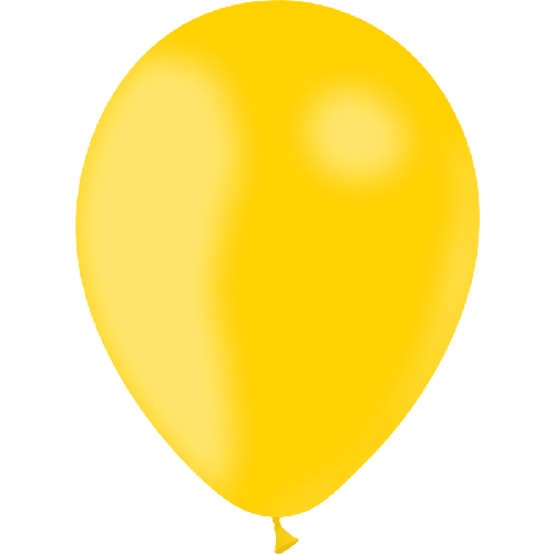 10 Ballons Jaune Or 12" Standard - Balloonia