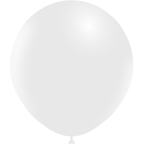 5 Ballons 18" Blanc Standard – Balloonia