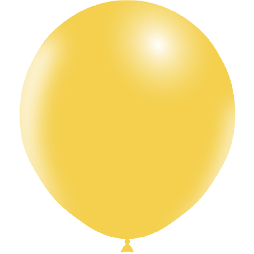 5 Bal 18" Standard Jaune Or - Balloonia