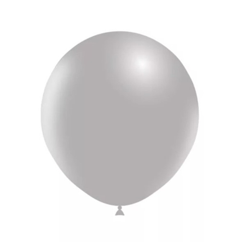 5 Ballons 18" Gris Standard - Balloonia