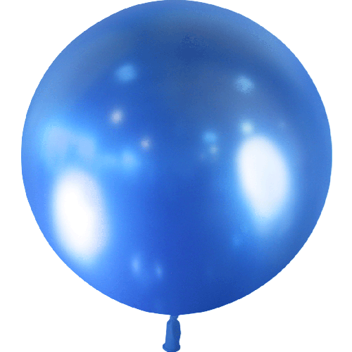 Ballon 2' Bleu Brillant Vrac - Balloonia