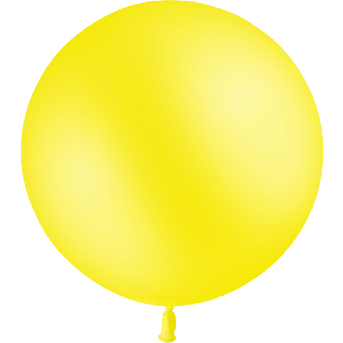 1 Latex  Standard Jaune Citron 3' (90cm) Vrac - Balloonia