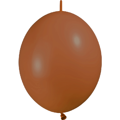 100 Ballons Deco Link 6" (15Cm) Standard Marron - Balloonia