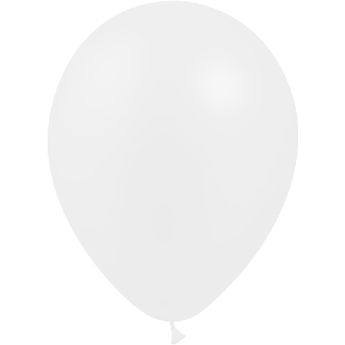 100 Ballons 11" Metal Blanc - Balloonia