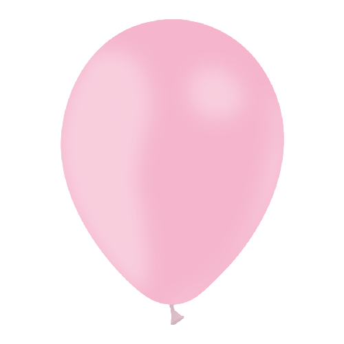 100 BALLONS LATEX 11" ( 28cm ) STANDARD ROSE BONBON