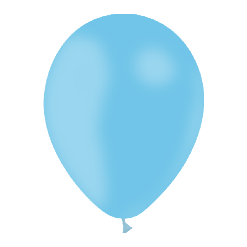 100 BALLONS LATEX 11" ( 28cm ) STANDARD CIEL