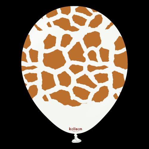 12"  White Imprimé Girafe 25 Bal- Kalisan