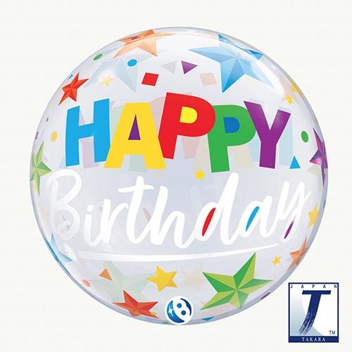 Bubble Birthday Brillant Stars 22" - Takarakosan