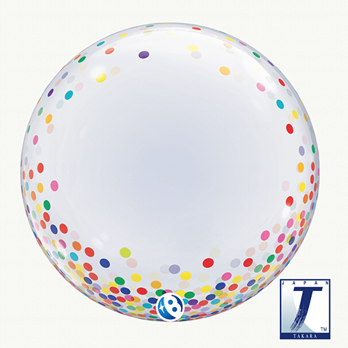 Bubble Deco Colorful Confetti Dots 24" - Takarakosan