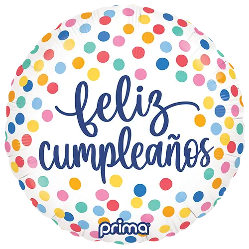 1 alu balloon Happy Birthday Confetti - Prima
