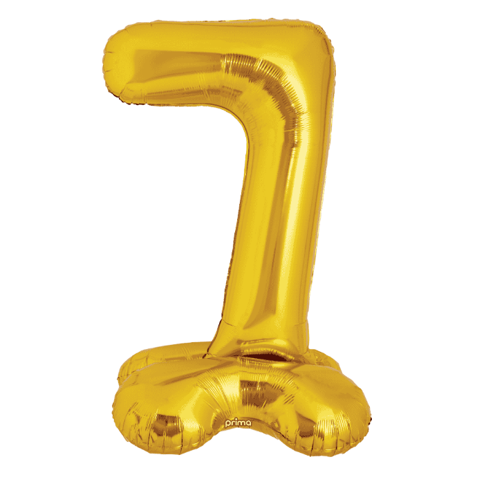 1 alu 40" Gold Standing number '7' - Prima