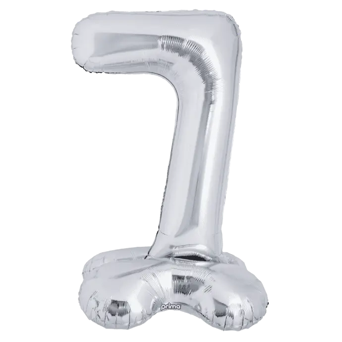 1 alu 40" Argent Standing Chiffre '7' - Prima