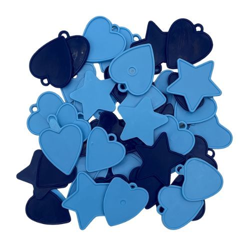 100 Poids 8g Assortis Bleu et Bleu Pale