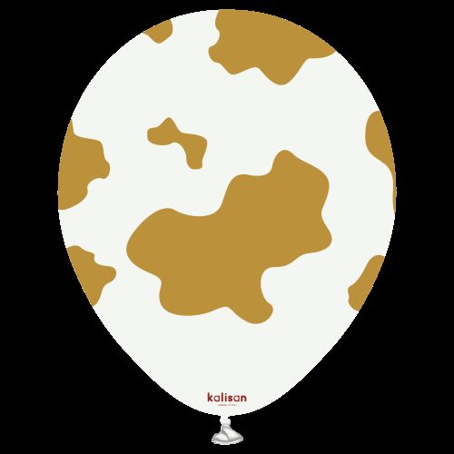 12" Safari Country Cow Blanc imp Or 25 Bal- Kalisan FDS