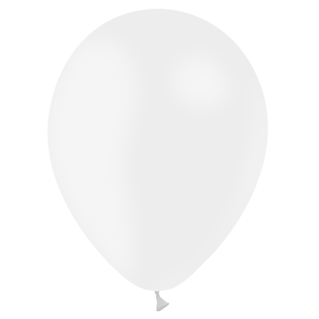 50 Ballons 11" Standard Blanc