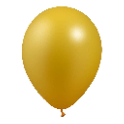 50 Ballons 11" Métal Or