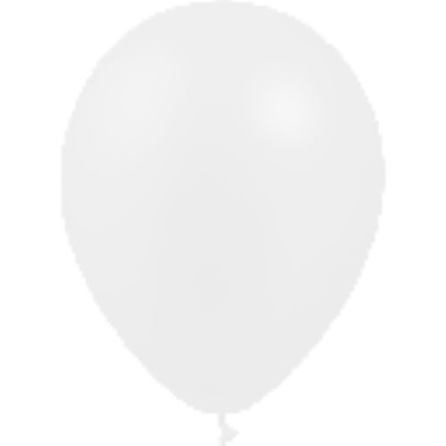 24 Ballons 11" Métal Blanc 