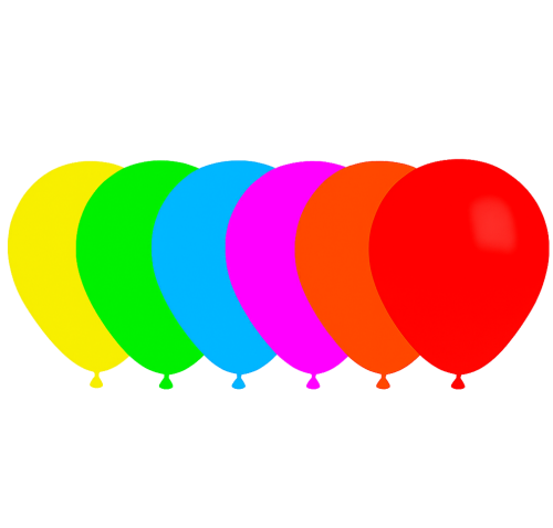 25 Ballons 30cm Assortiment Néon