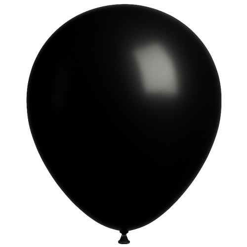 5 Ballons 45cm Noir