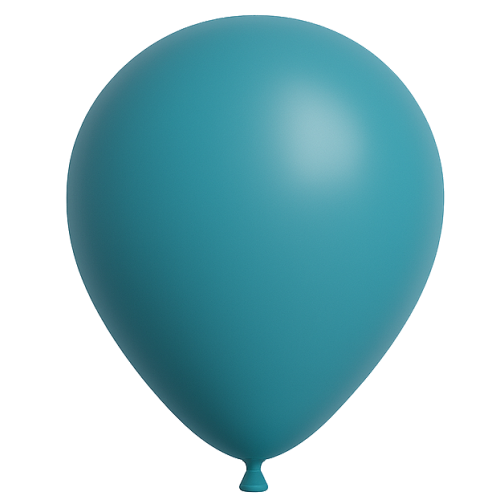 25 Ballons 13cm Bleu océan