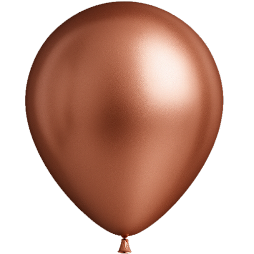 25 Ballons 13cm Mirroir Rose gold