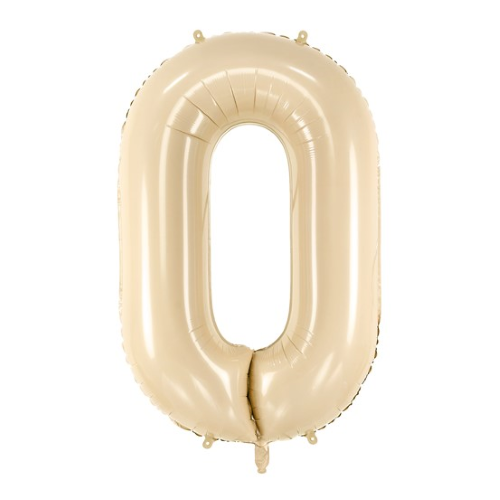 1 Alu Chiffre "0" Beige 28" ( 72cm )