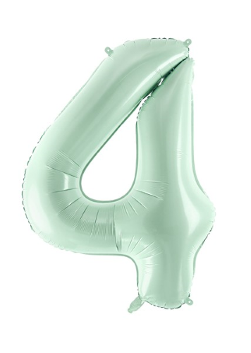 1 Alu Chiffre "4" vert 28" ( 72cm ) 