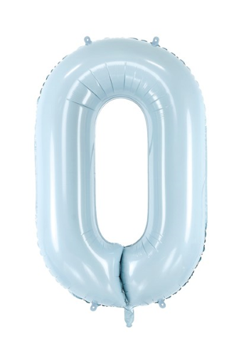 1 Alu Chiffre "0" Bleu ciel 28" ( 72cm ) 