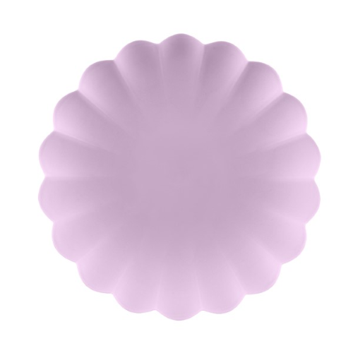 Lot De 4 Assiettes 22cm Violet (Plastique recyclable) 