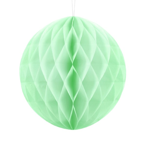 Boule Alvéolée décorative de diamètre 30cm Vert