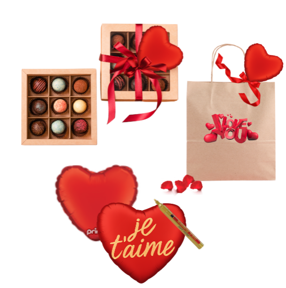 Kit 12 coeurs 9" personalisable - Touche love cadeaux