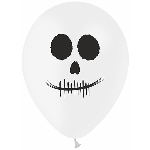[SKULLFACE1F] Ballons Latex Imprimés Skull Face 1F - Cattex