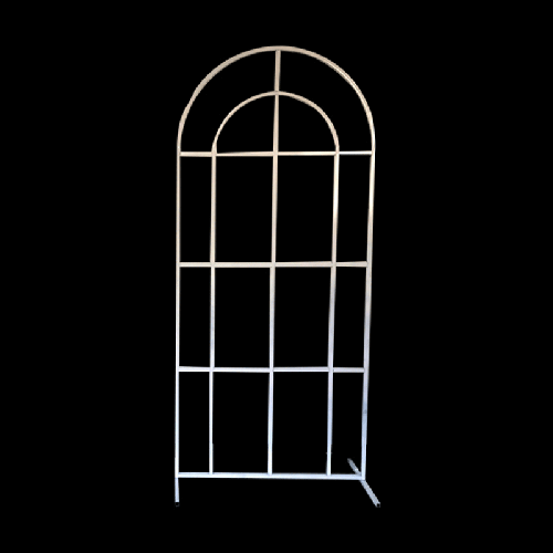 [B465-1224W] Cadre Panneau Arrondi En Métal Blanc – Borosino