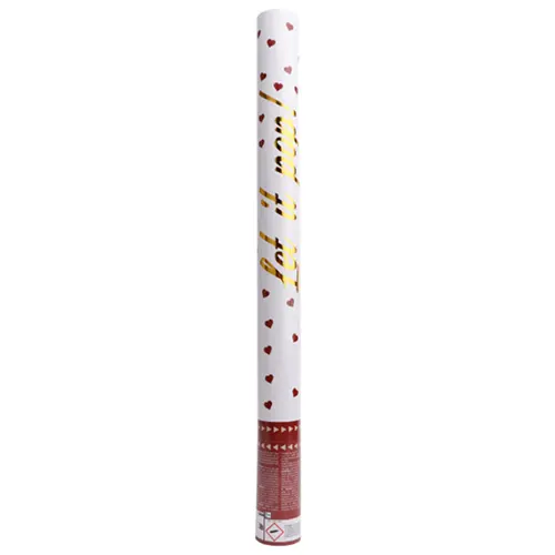 Canon Confettis Papier Cœur Rouge