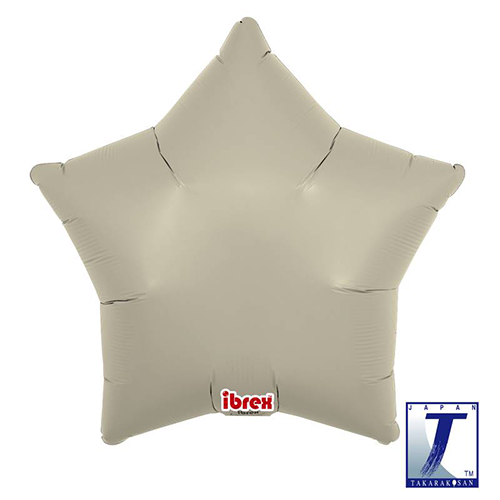 [TK0201211326] Ballons Aluminium Étoiles Sand Gray - Takarakosan