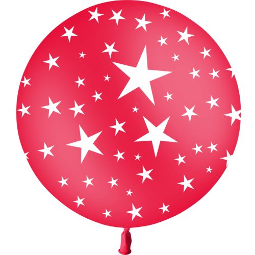 Ballons Géant Étoiles Rouge P25 - Balloonia