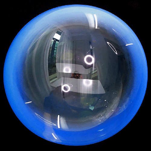 [BBQ013-7] Gradient Donut Bubble Dark Bleu - ABC