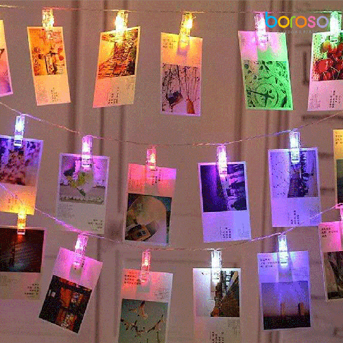[B698] Guirlande De Clips À LED Blanches - Borosino