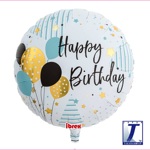 [TK0201213104] Happy Birthday Balloons Alu - Takarakosan