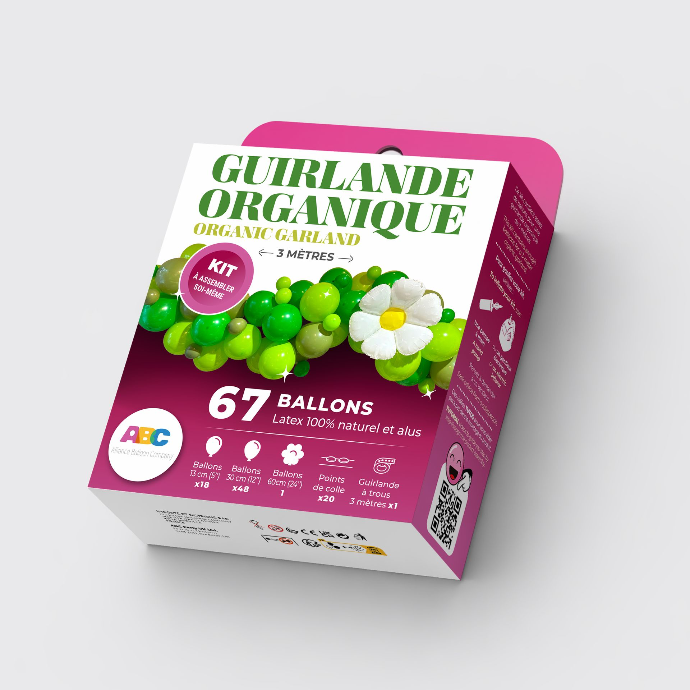 [GA1119] Kit Guirlande Organique Green - ABC